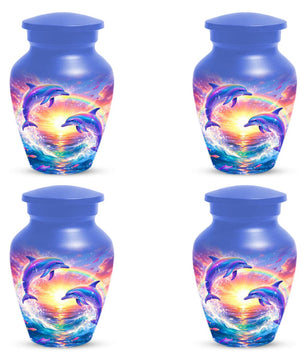 Dolphin Companion Urn For Mom and Dad - Extra Large Couple Urns For Human Ashes