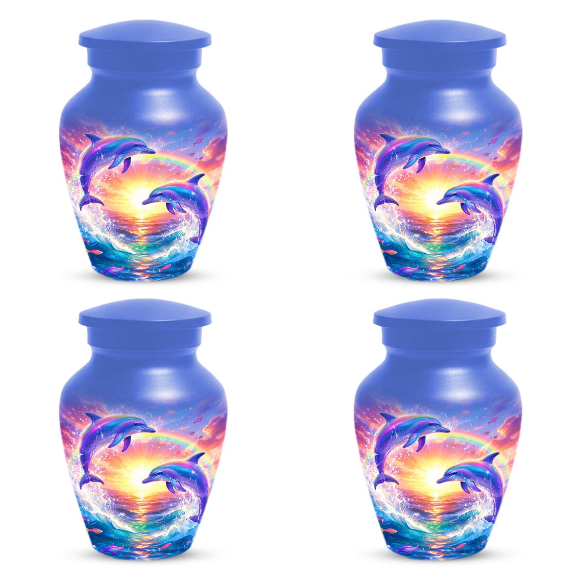 Dolphin Companion Urn For Mom and Dad - Extra Large Couple Urns For Human Ashes