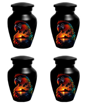 Parrot Urn For Human Ashes - Forest Artistic Urns For Adult Male and Female