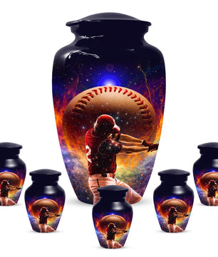 Baseball Urn For Male Ashes - Custom Sports Mini Urns For Dad