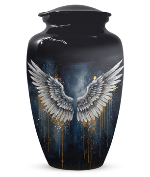 Angel Wing Large Urns For Human Ashes | Cremation Keepsake Urn For Male and Female