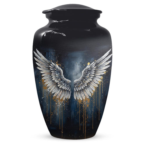 Angel Wing Large Urns For Human Ashes | Cremation Keepsake Urn For Male and Female