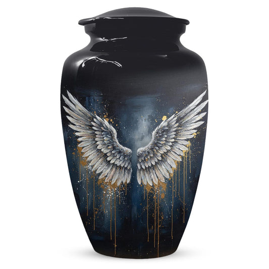 Angel Wing Large Urns For Human Ashes | Cremation Keepsake Urn For Male and Female