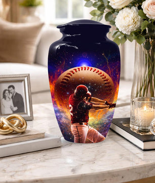 Baseball Urn For Male Ashes - Custom Sports Mini Urns For Dad