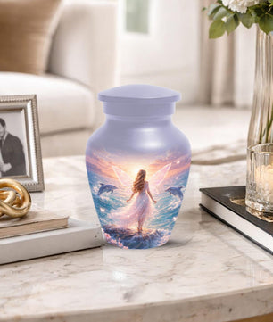 Mermaid Urn For Women Ashes - Fairy Princess Cremation Urns For Female