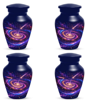 Galaxy Urn For Human Ashes - Blue Memorial Urns For Adult Male & Female