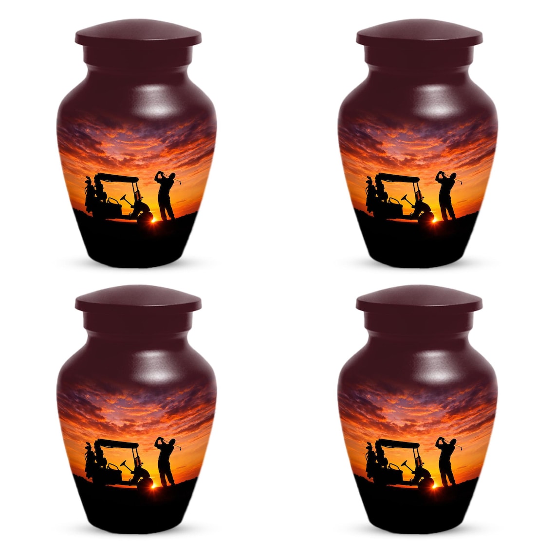 Golf Urn For Dad Ashes - Custom Personalized Sports Urns For Adult Male
