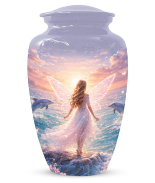 Mermaid Urn For Women Ashes - Fairy Princess Cremation Urns For Female