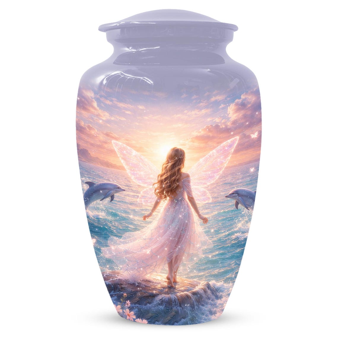 Mermaid Urn For Women Ashes - Fairy Princess Cremation Urns For Female