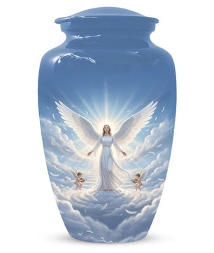Guardian Angel Urn For Mom | Handmade Cremation Urns For Women Ashes