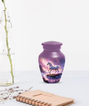 White Unicorn Urns For Women - Pink Cremation Urn For Ashes Female