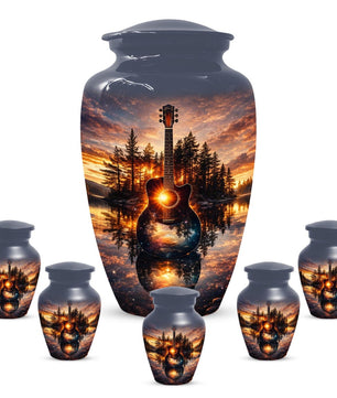 Guitar Urn For Human Ashes - Music Urns For Male & Female