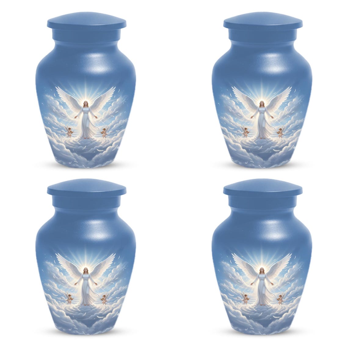 Guardian Angel Urn For Mom | Handmade Cremation Urns For Women Ashes