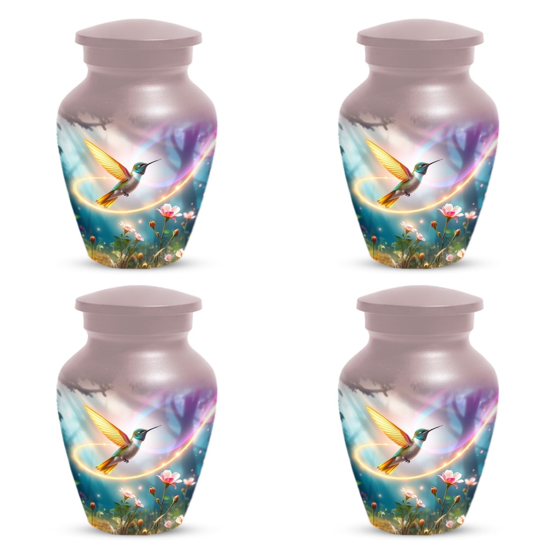 Hummingbird Cremation Urn For Women Ashes - Humming Bird Memorial Urns Set For Mom