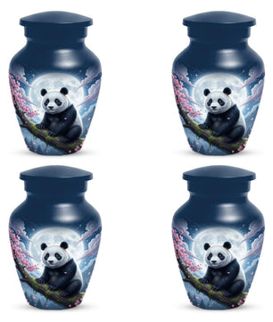 Panda Moonlit Urns For Human Ashes | White Moon Urn For Male and Female