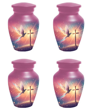 Dove Cremation Urn for Ashes - Cross Religious Urns For Male & Female Ash