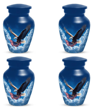 Army Military Urns For Human Ashes - Patriotic Eagle Cremation Urn For Veterans
