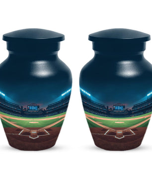 Baseball Urn for Dad | Unique Adult Male Urns | Small Keepsake For Men Ashes