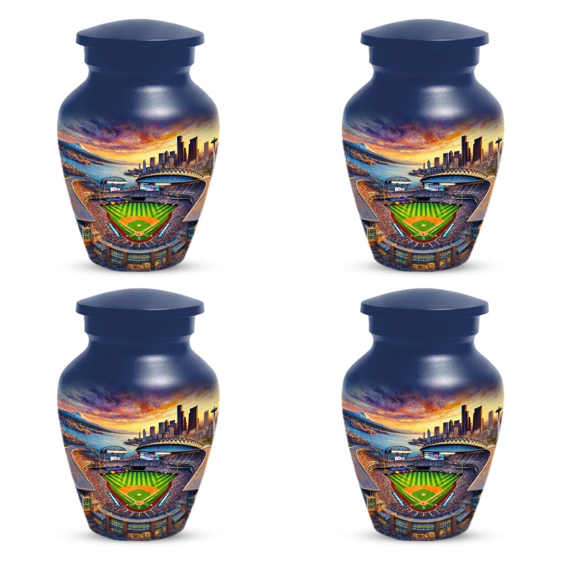 Baseball Memorial Urn For Male - Custom Personalized Sport Urns For Dad
