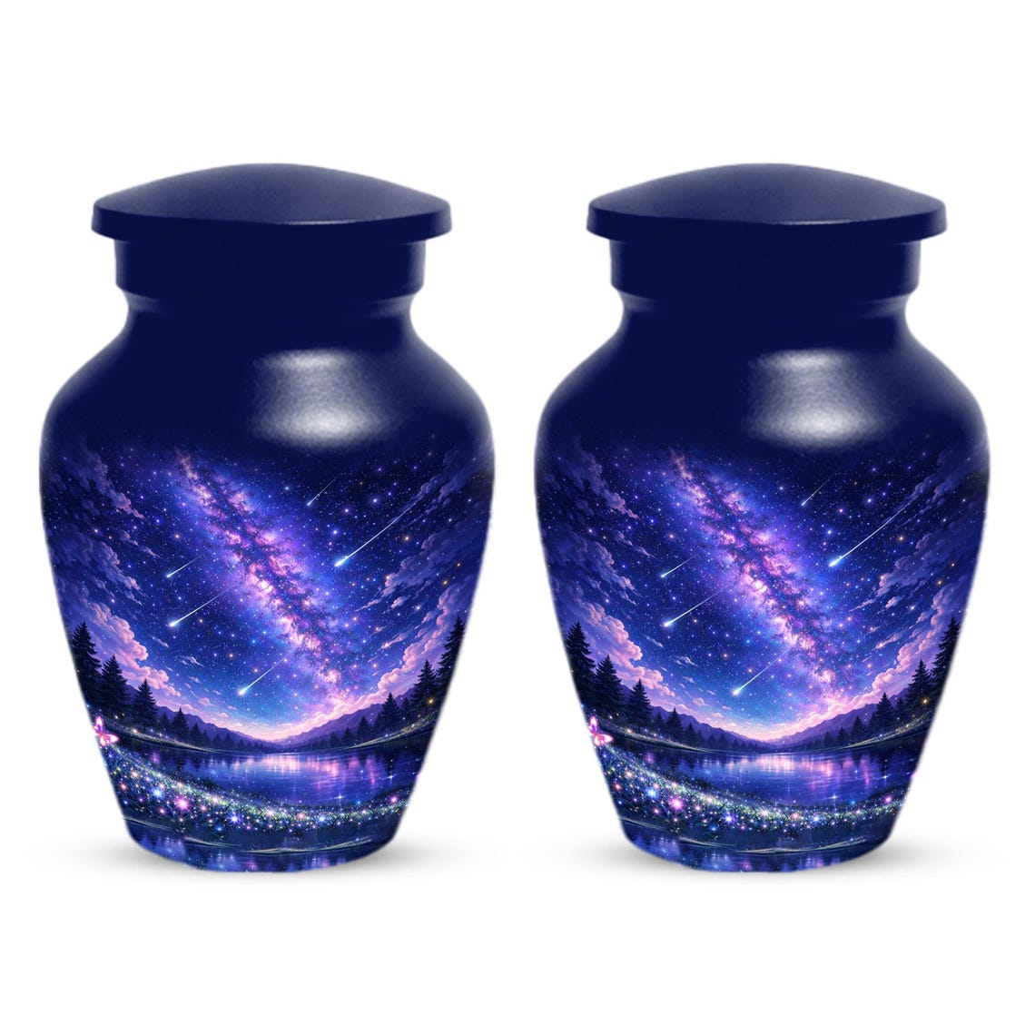 Star Galaxy Urn For Ashes - Decorative Teardrop Urns For Adult Mom and Dad