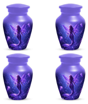 Mermaid Urn For Female Ashes - Purple Ocean Fairy Urns For Women