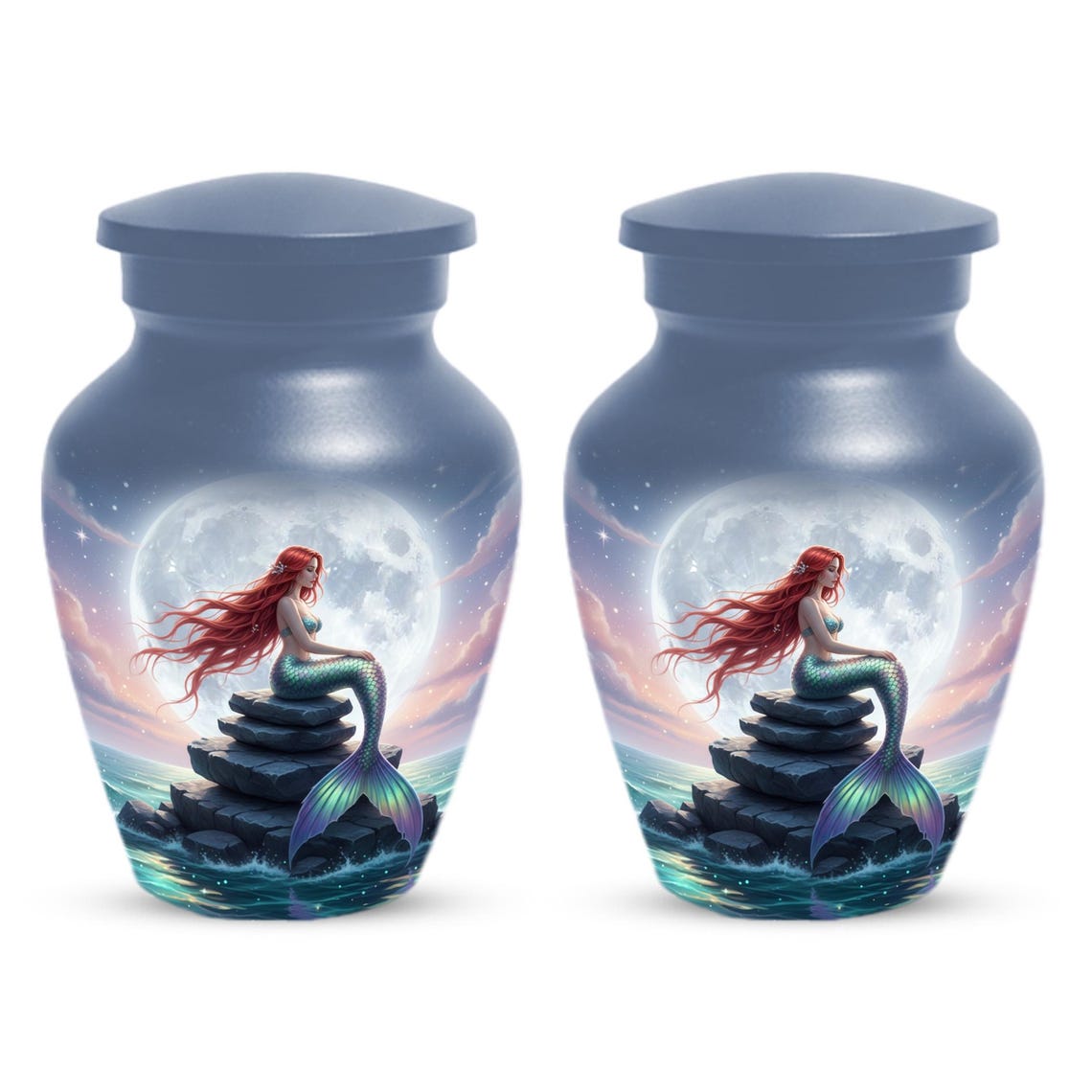 Mermaid Cremation Urn For Ashes Women | Fairy Small Keepsake Urns For Female