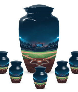 Baseball Urn for Dad | Unique Adult Male Urns | Small Keepsake For Men Ashes
