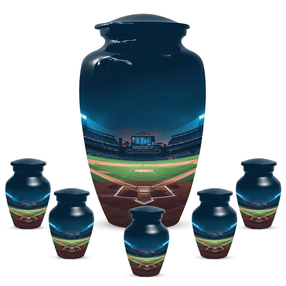 Baseball Urn for Dad | Unique Adult Male Urns | Small Keepsake For Men Ashes