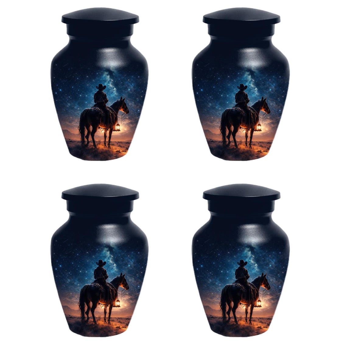 Western Cowboy Urn For Dads Ashes - Dallas Cowboys Mini Urns For Adult Male