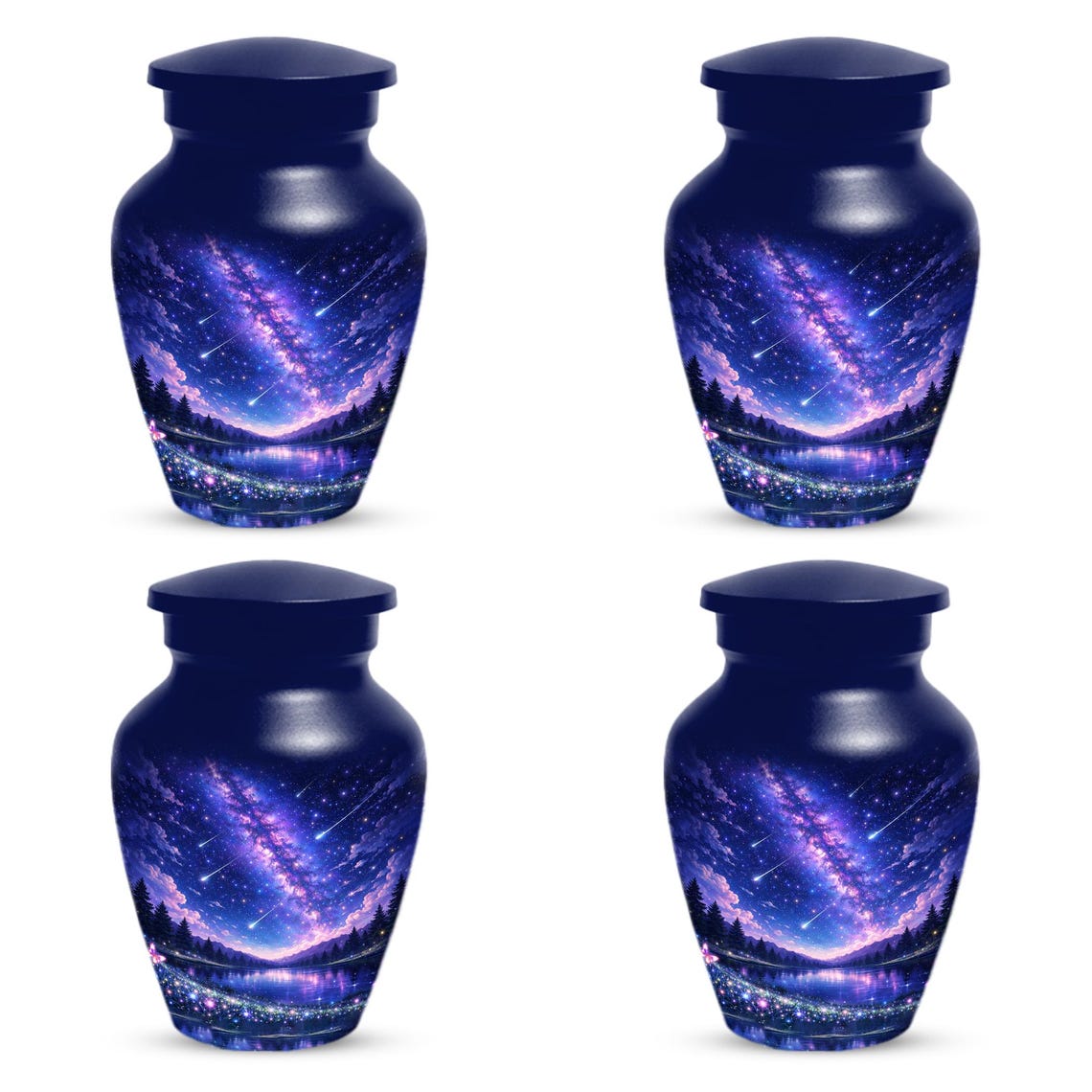 Star Galaxy Urn For Ashes - Decorative Teardrop Urns For Adult Mom and Dad
