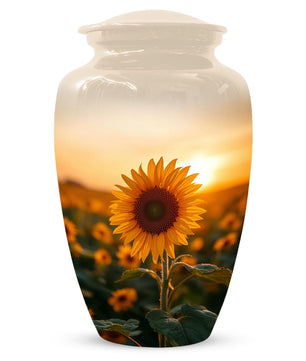 Sunflower Urn For Female | Flower Cremation Urns For Adult Human Ashes