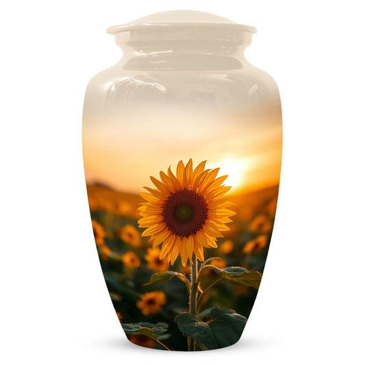 Sunflower Urn For Female | Flower Cremation Urns For Adult Human Ashes