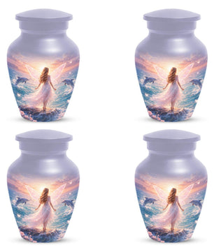 Mermaid Urn For Women Ashes - Fairy Princess Cremation Urns For Female