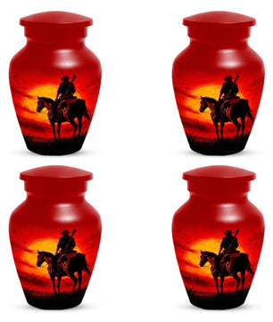 Cowboy Urn For Dad Ashes - Dallas Cowboys Western Cremation Urns For Adult Male