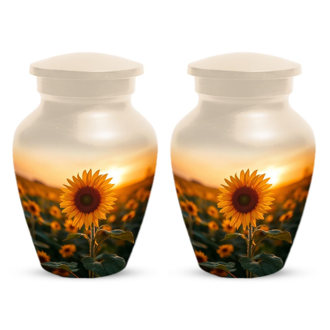 Sunflower Urn For Female | Flower Cremation Urns For Adult Human Ashes