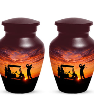Golf Urn For Dad Ashes - Custom Personalized Sports Urns For Adult Male