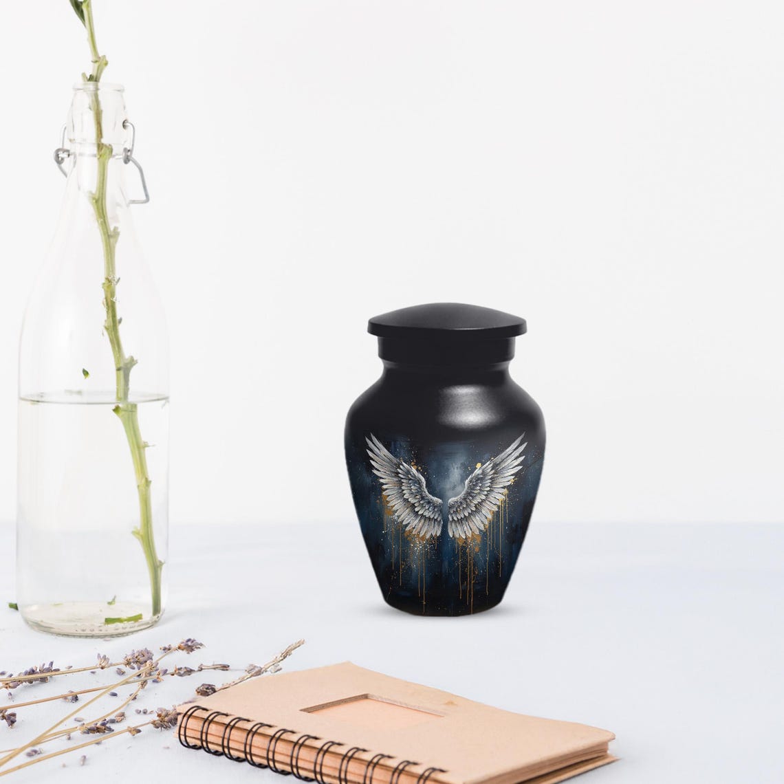 Angel Wing Large Urns For Human Ashes | Cremation Keepsake Urn For Male and Female