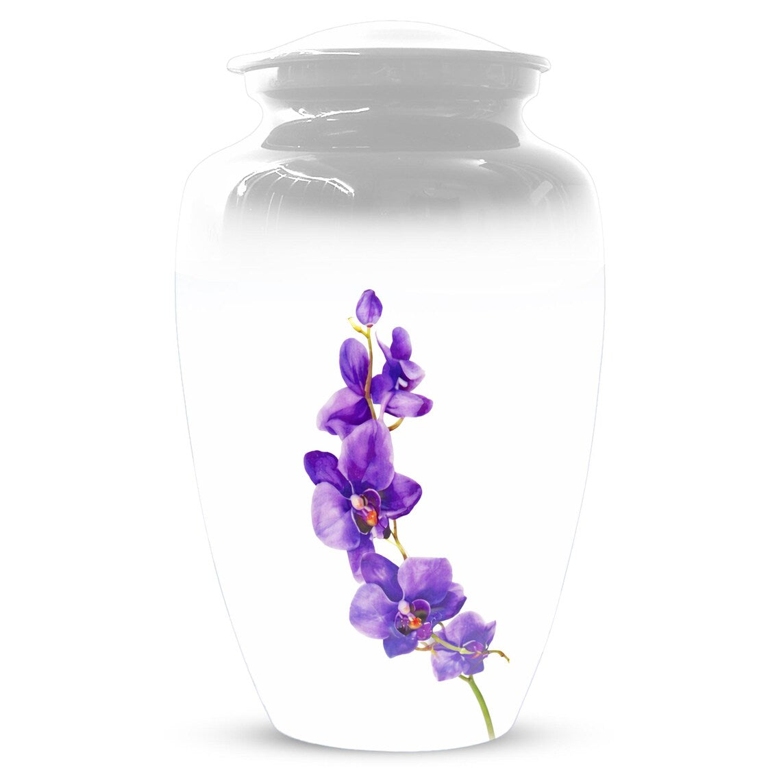 Puprle Orchid Urn For Human Ashes - Flower Mini Urns For Male and Female