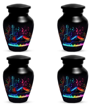 Guitar Music Note Urn For Ashes - Piano Cremation Urns For Male & Female