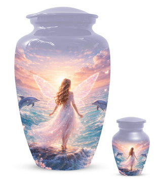 Mermaid Urn For Women Ashes - Fairy Princess Cremation Urns For Female