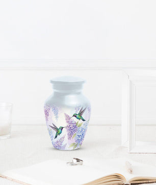 Hummingbird Urn For Women Ashes - Personalized Cremation Keepsake Small Urns For Mom