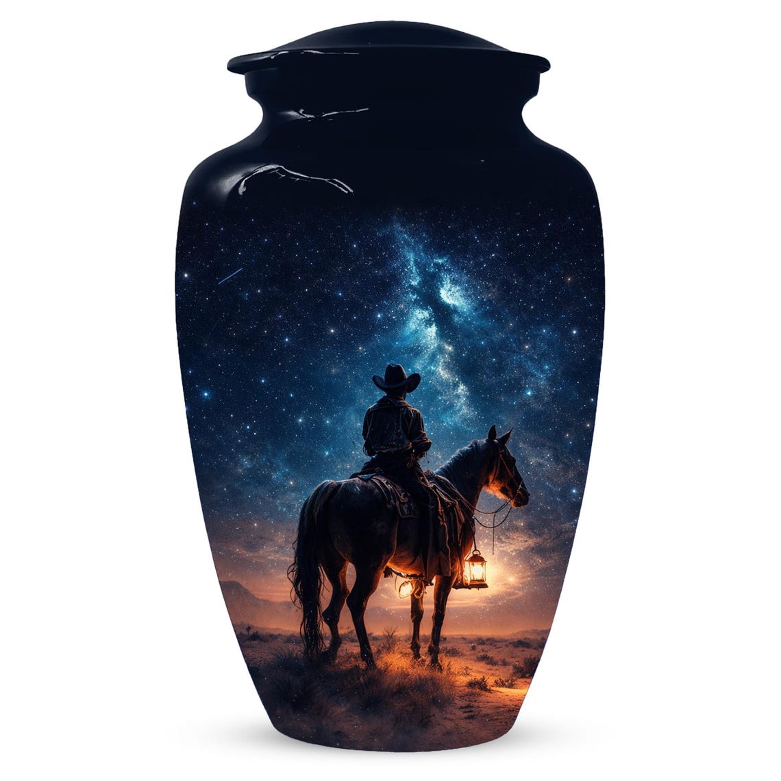Western Cowboy Urn For Dads Ashes - Dallas Cowboys Mini Urns For Adult Male