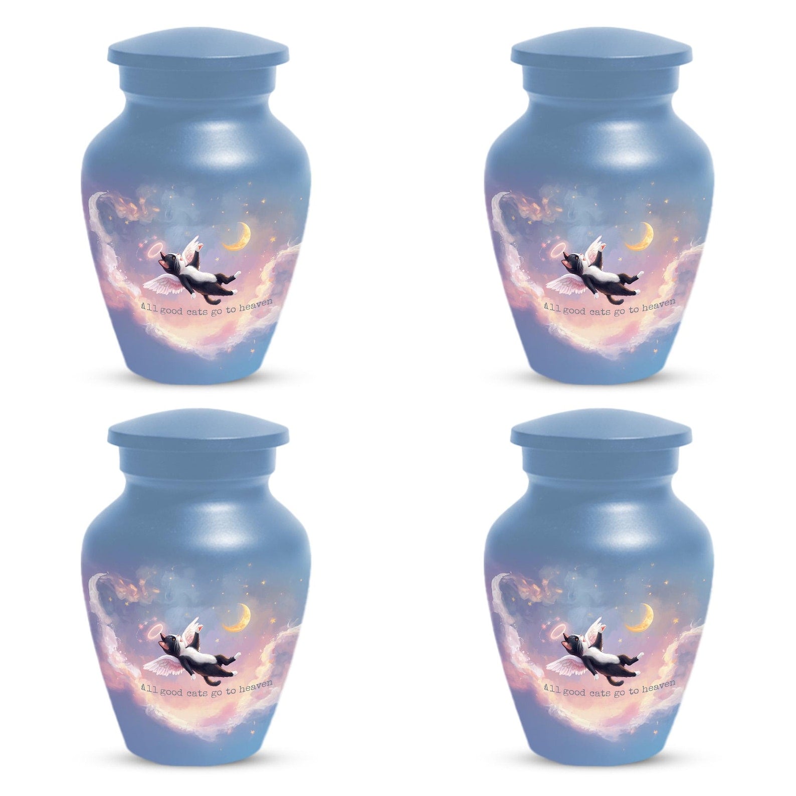 Personalized Black Cat Urn For Ashes