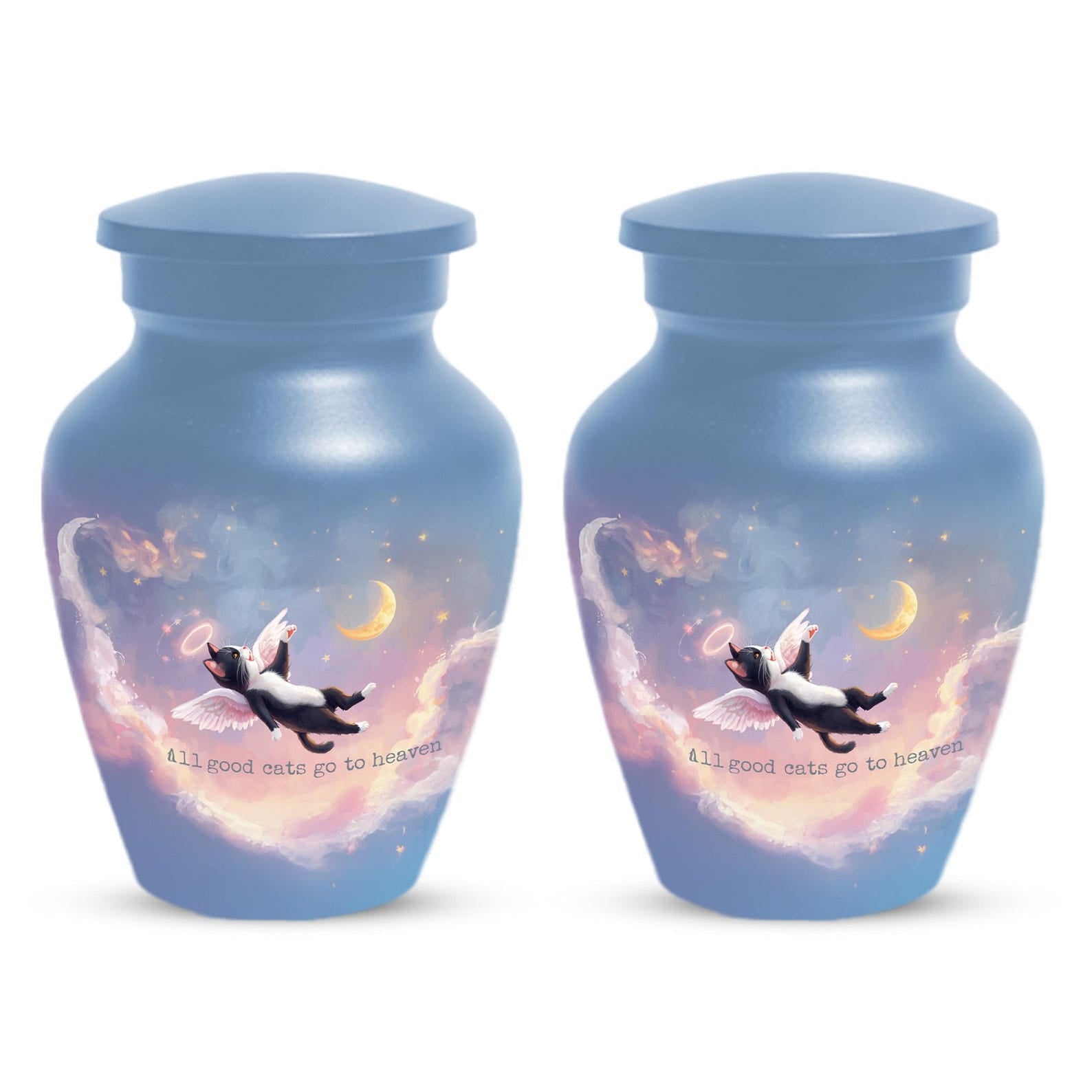 Personalized Black Cat Urn For Ashes