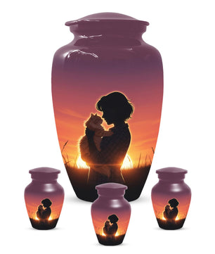 Orange Cat Cremation Urns For Ashes