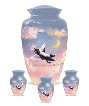 Personalized Black Cat Urn For Ashes