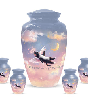 Personalized Black Cat Urn For Ashes