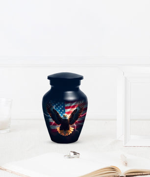 Soaring Eagle Patrotic Urns For Dad – Army Military Cremation Urn for Veterans