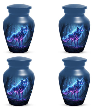 Wolf Urn For Human Ashes Male | Small Keepsake Cremation Urns For Men