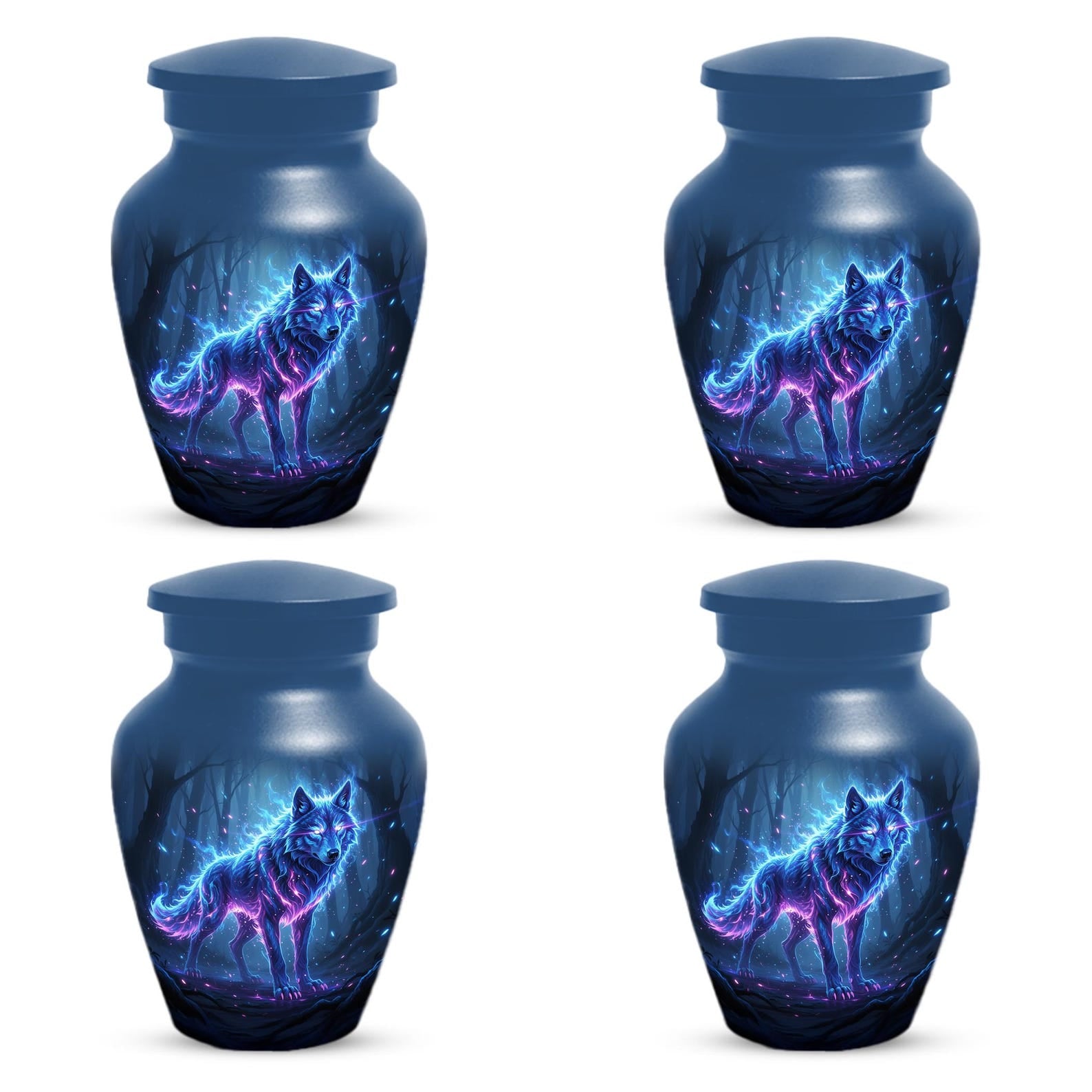 Wolf Urn For Human Ashes Male | Small Keepsake Cremation Urns For Men
